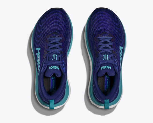 Hoka One One Women's Gaviota 5 Sneaker Bellwether Blue / Evening Sky