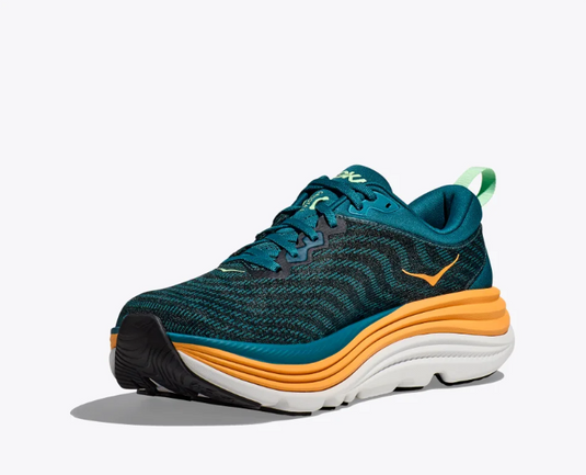 Hoka One One Men's Gaviota 5 Sneaker Deep Lagoon / Sherbet