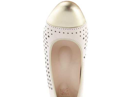 Ara Women's Nonie 2 Pumps Cream/Metallic Calf