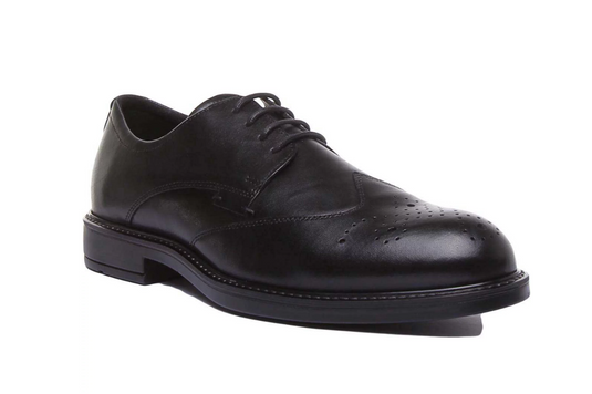 Ecco Men's Vitrus III Cap Toe Tie Oxford Black Leather