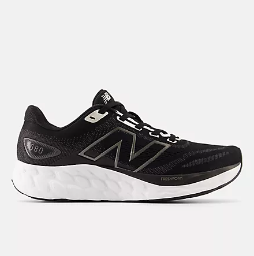 New Balance Women's Fresh Foam 680v8 Black/Light Gold Metallic/ Black Metallic