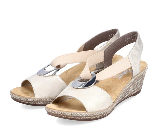 Rieker Women's Fanni H6 Sandals Beige