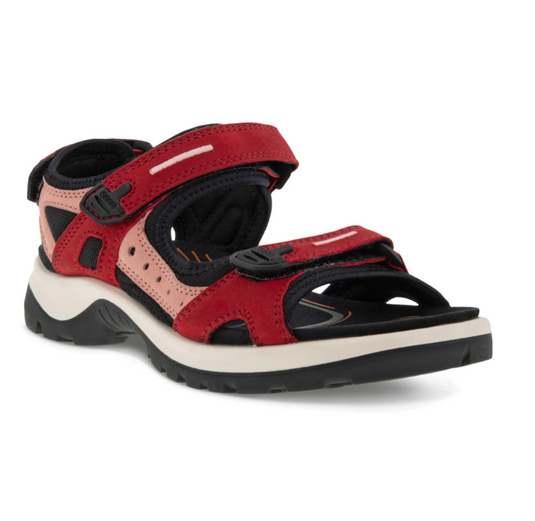 Ecco Women's Offroad Yucatan Sandals Chili Red/Damask Rose