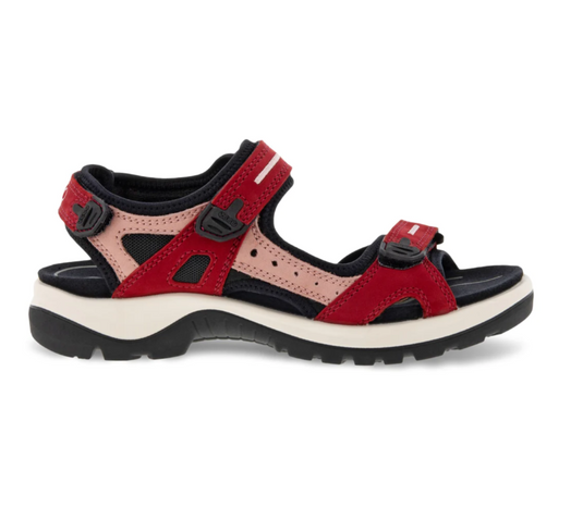 Ecco Women's Offroad Yucatan Sandals Chili Red/Damask Rose