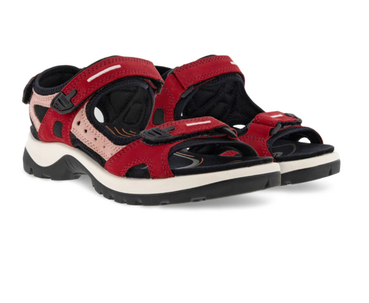 Ecco Women's Offroad Yucatan Sandals Chili Red/Damask Rose