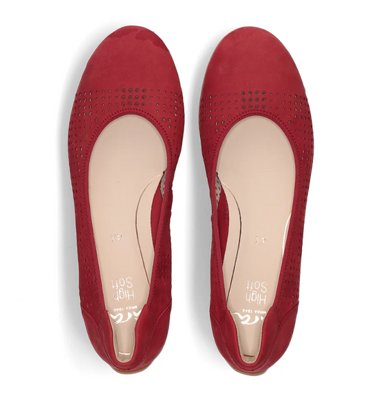 Ara Women's Ballet Pumps Sardinia Red