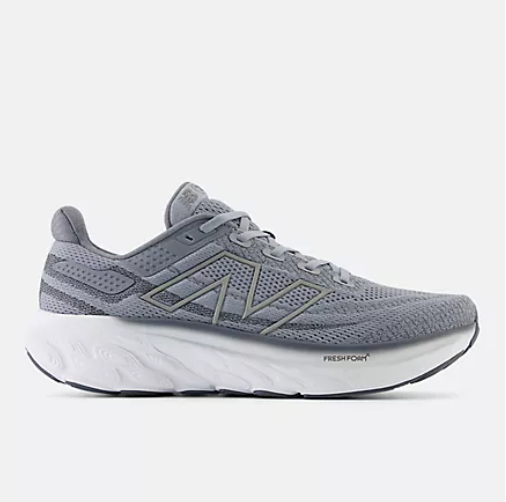 New Balance Men's Fresh Foam X 1080v13 Steel with Titanium and White