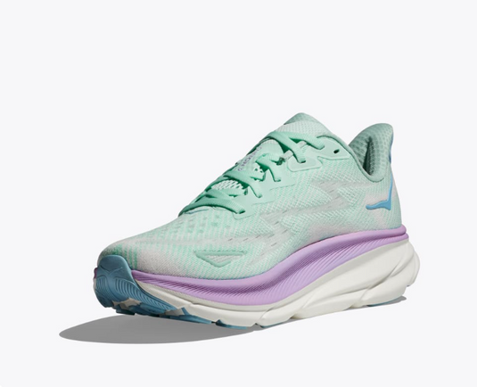 Hoka One One Women's Clifton 9 Sneaker Sunlit Ocean / Lilac Mist