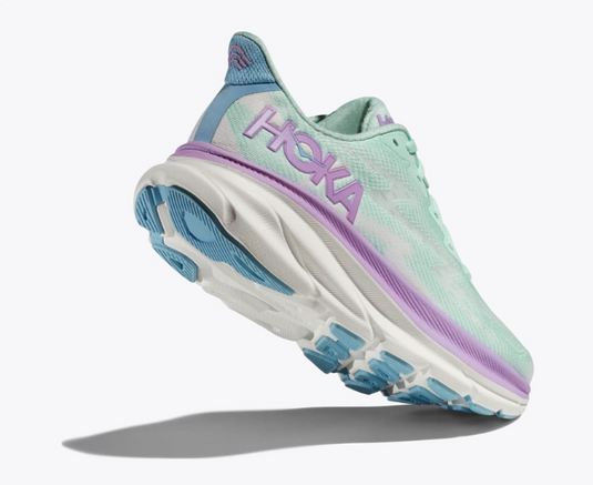 Hoka One One Women's Clifton 9 Sneaker Sunlit Ocean / Lilac Mist