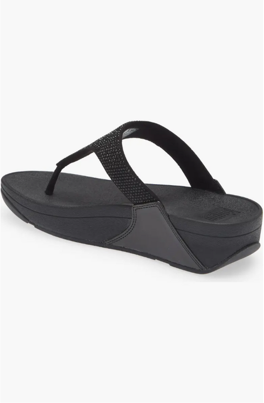 Fitflop Women's Lulu Embellished Flip Flop All Black