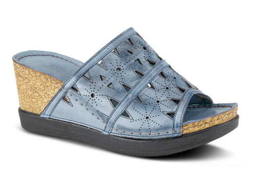 Spring Step Women's Fusawedge Sandal Blue