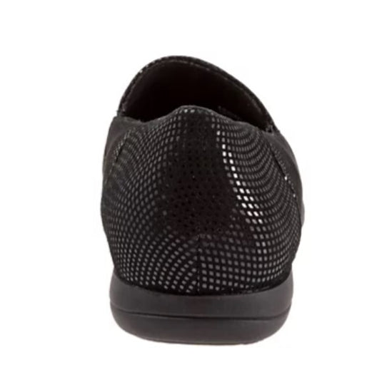 Trotters Women's Deanna Slip On Black Mini Dot