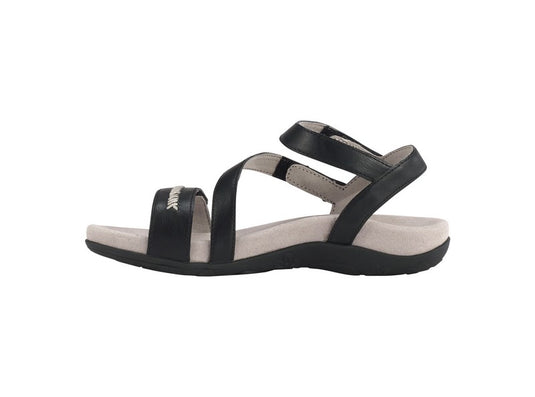 Aetrex Women's Gabby Adjustable Sandals Black