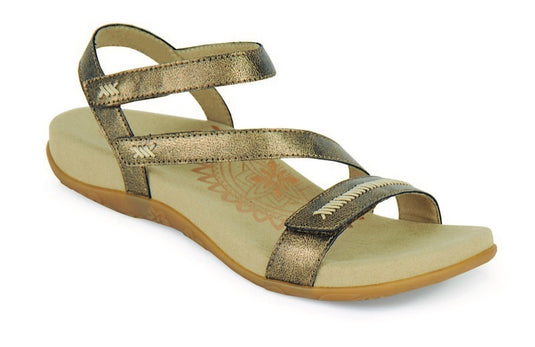 Aetrex Women's Gabby Adjustable Sandals Bronze