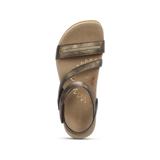 Aetrex Women's Gabby Adjustable Sandals Bronze