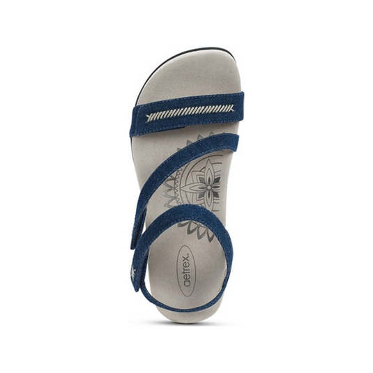 Aetrex Women's Gabby Adjustable Sandals Denim