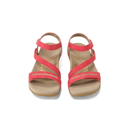 Aetrex Women's Gabby Adjustable Sandals Red