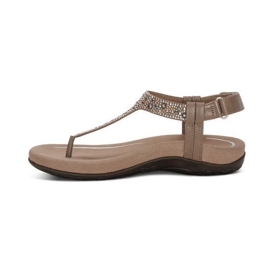 Marni Slingback Thong Sandal Taupe