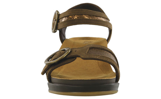 SAS Women's Seight Wedge Sandal Bronze Age