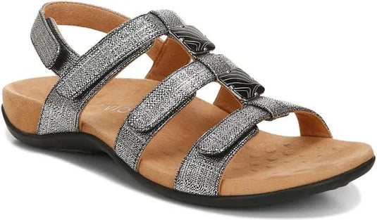 Vionic Women's Amber Sandals Black Metallic