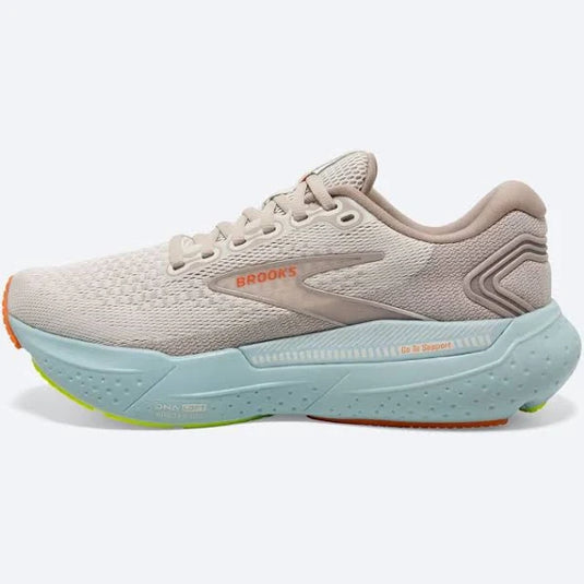 Brooks Women's Glycerin GTS 21 Sneaker Coconut/Aqua