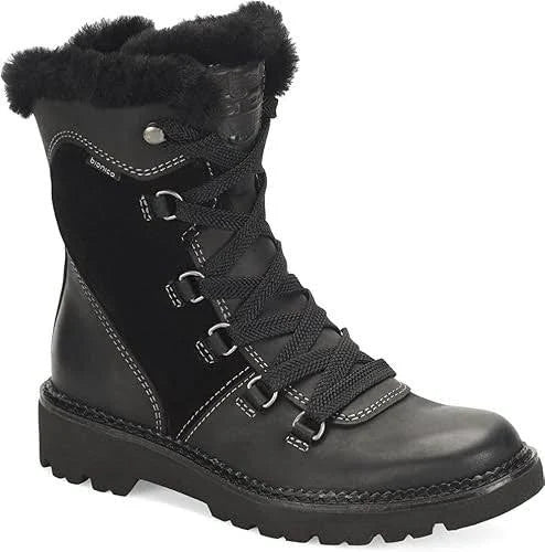 Bionica Women's Demee Lace Up Casual Boots Black Suede