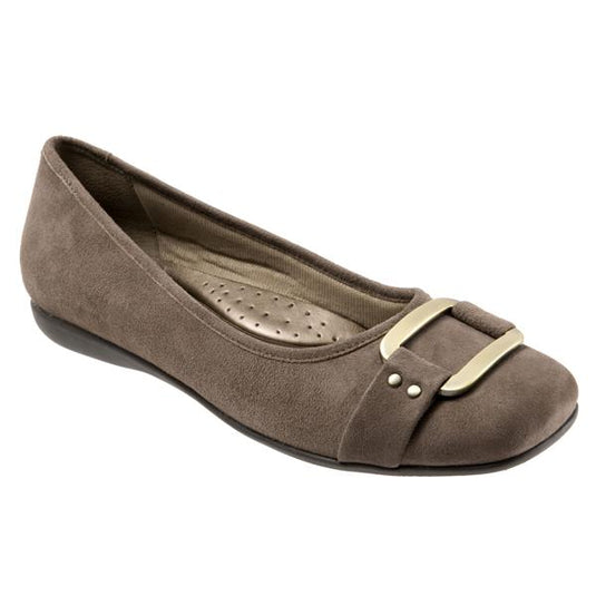 Trotters Women's Sizzle Signature Taupe Suede