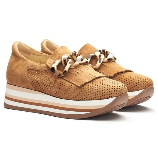 Softwaves Carly Platform Sneaker Cognac