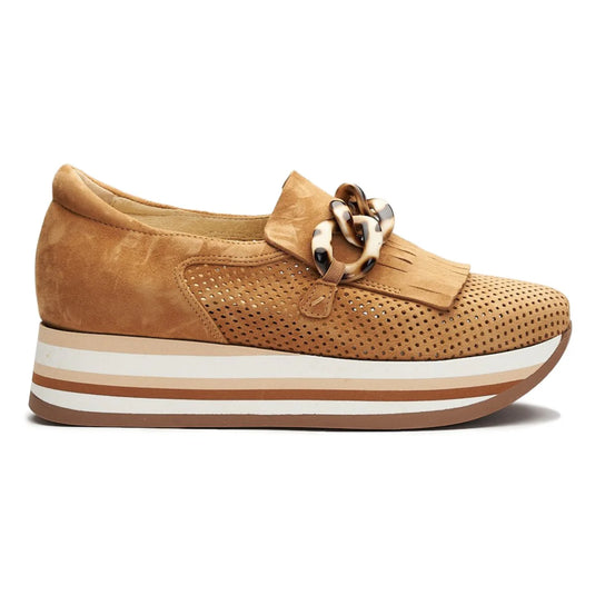 Softwaves Carly Platform Sneaker Cognac