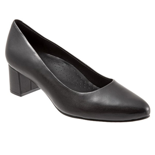 Trotters Women's Kari Pump Black Leather