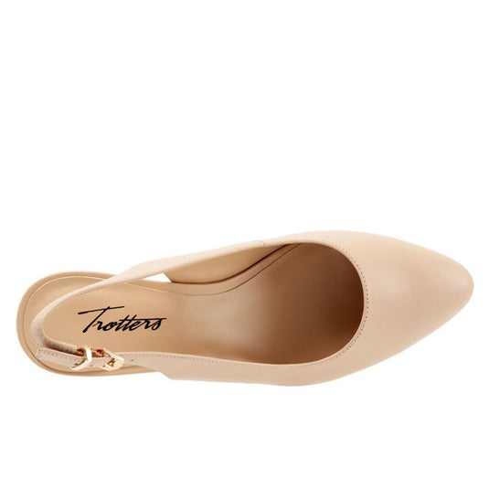 Trotters Women's Keely Slingback Sandals Nude