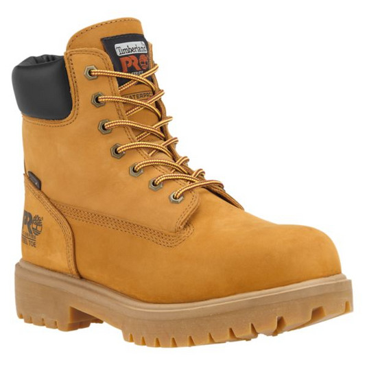 Timberland Men's Pro Direct Attach 6" Soft Toe Boots Wheat Nubuck