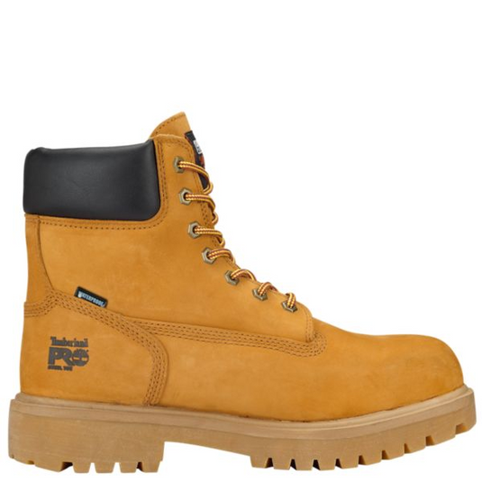 Timberland Men's Pro Direct Attach 6" Steel Toe Boots Wheat Nubuck