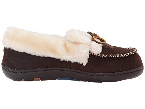 Tempur-Pedic Women's Laurin Moccasin Slippers Chocolate