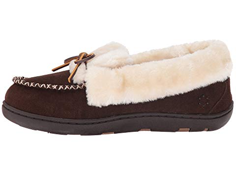 Tempur-Pedic Women's Laurin Moccasin Slippers Chocolate