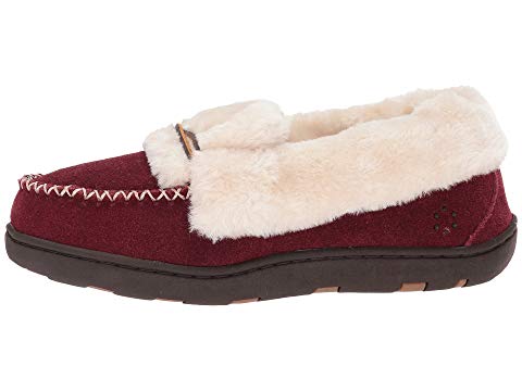 Tempur-Pedic Women's Laurin Moccasin Slippers Ruby