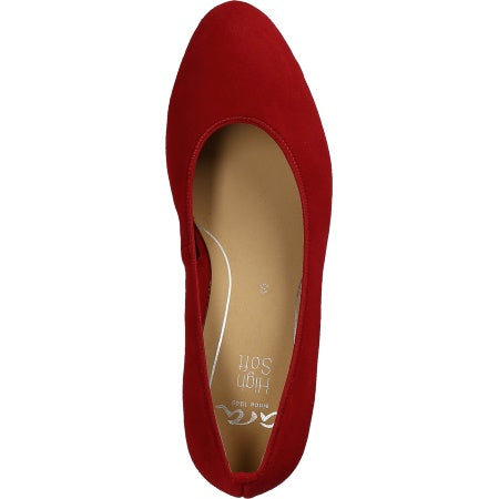 Ara Women's Kendall Pump Red Suede