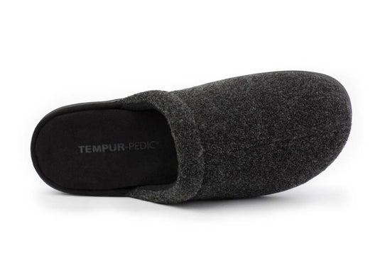 Tempur-Pedic Men's Gerrard Slippers Charcoal