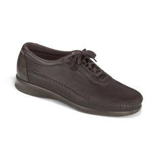 SAS Women's Traveler Diabetic Walking Shoe Dark Brown