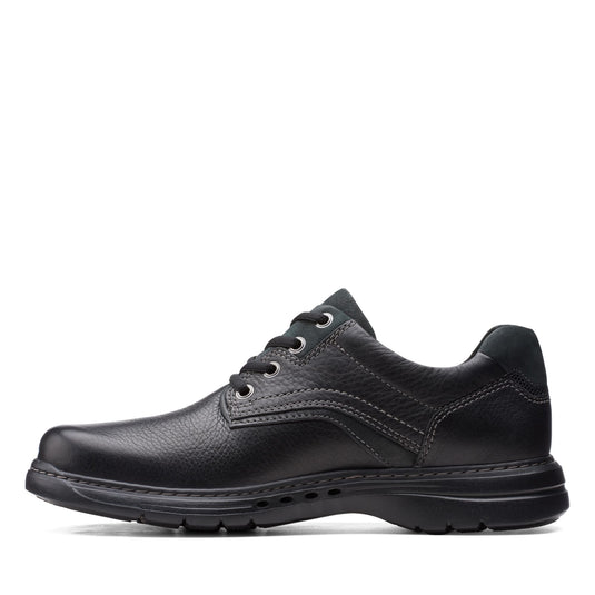 Clarks Un Brawley Pace Black Leather