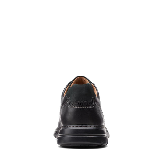 Clarks Un Brawley Pace Black Leather