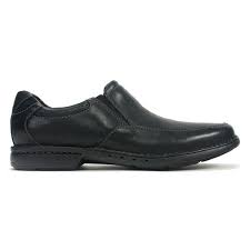 Clarks Un Corner Twin Black Leather