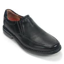 Clarks Un Corner Twin Black Leather