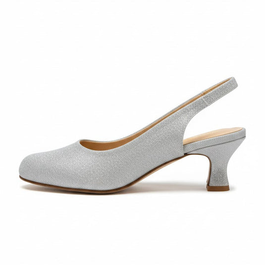 Piesanto Women's  260230 Slingback Kit Pump Galaxia Plata