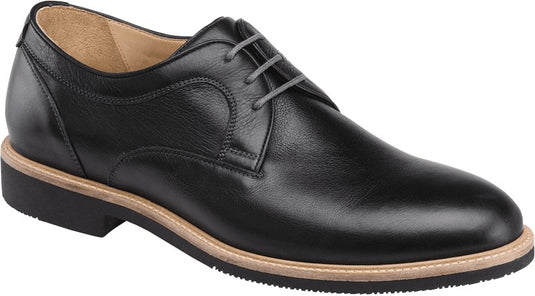 VA Smith Men's Venice Plain Toe Dress Shoes Black