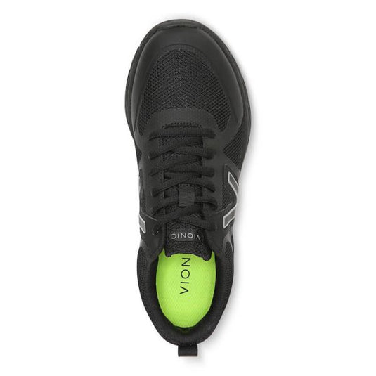 Vionic Women's Miles II Sneaker Black/Charcoal Synthetic