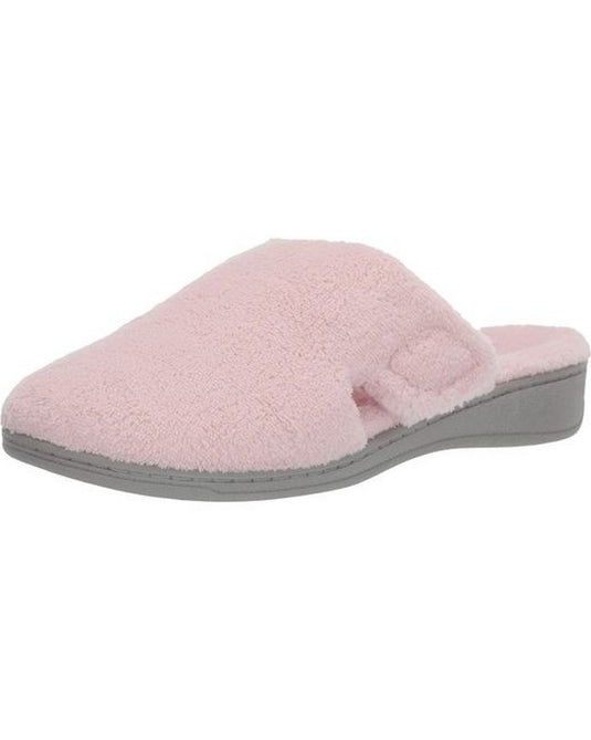 Vionic Women's Gemma Mule Hook & Loop Slippers Pink