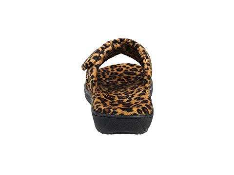 Vionic Women's Relax Hook & Loop Slippers Tan Leopard