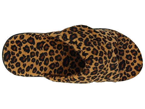 Vionic Women's Relax Hook & Loop Slippers Tan Leopard