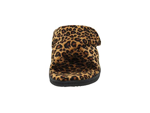 Vionic Women's Relax Hook & Loop Slippers Tan Leopard